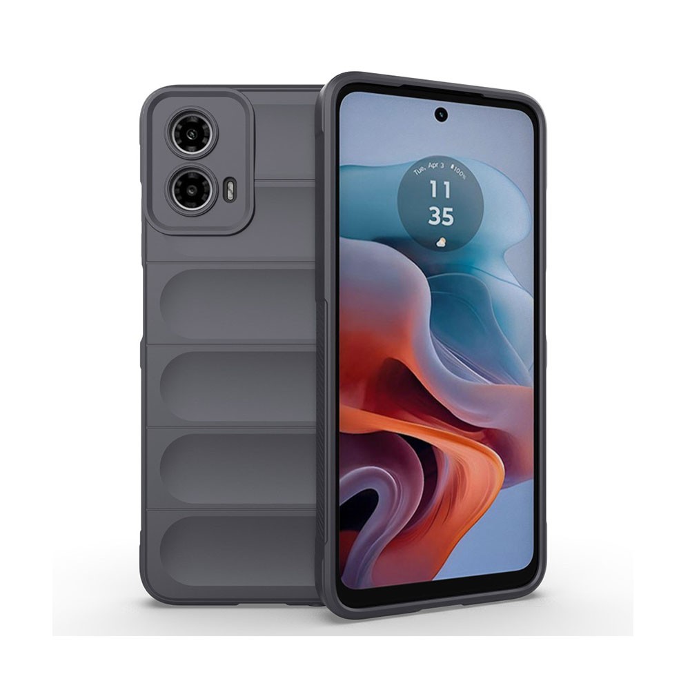 Motorola Moto G34 5G Magic Shield Θήκη Σιλικόνης Dark Grey