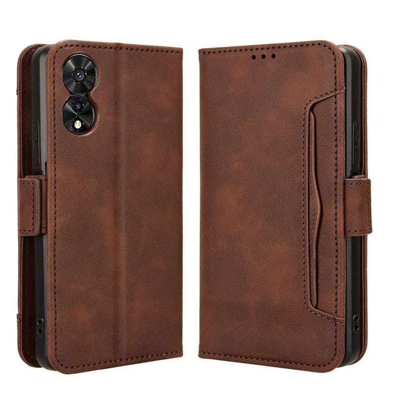 TCL 505 Multiple Cards Θήκη Πορτοφόλι Brown