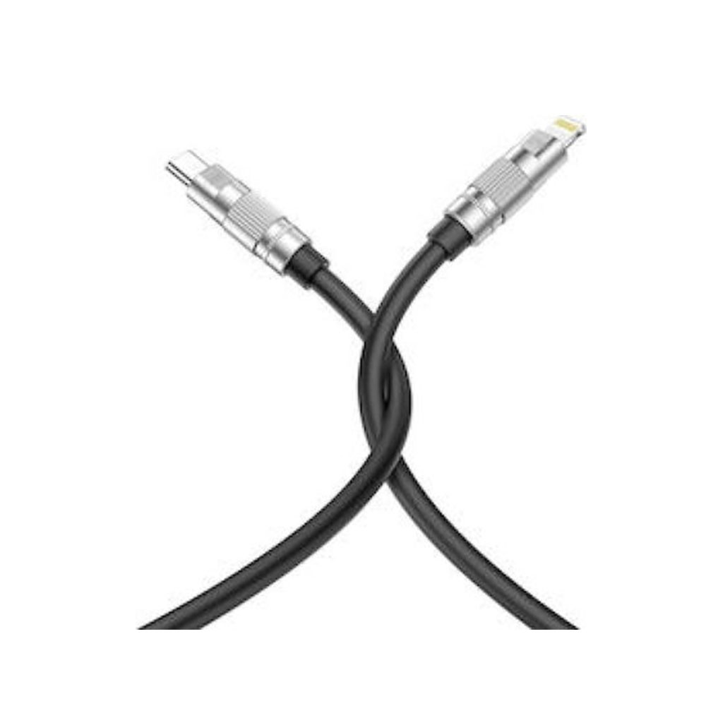XO NB-Q228A USB-C σε Lightning Καλώδιο Φόρτισης 1,2 m 27W Black