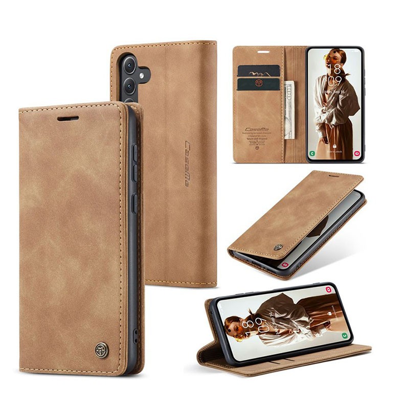 Samsung Galaxy A15 4G / 5G CaseMe 013 Retro Θήκη Βιβλίο Brown