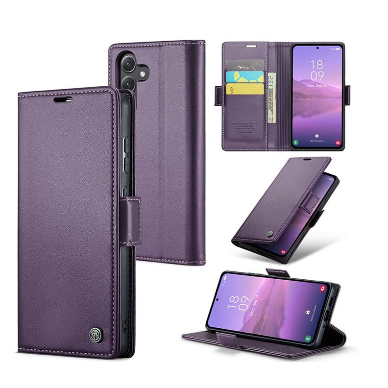 Samsung Galaxy A15 4G / 5G CaseMe 023 Luminus Θήκη Πορτοφόλι Purple