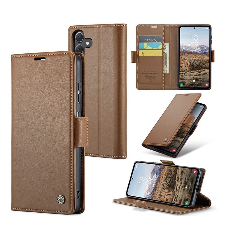 Samsung Galaxy A15 4G / 5G CaseMe 023 Luminus Θήκη Πορτοφόλι Brown