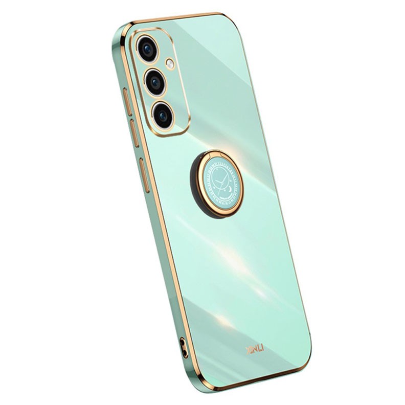 Samsung Galaxy A55 5G XINLI Straight Θήκη Σιλικόνης με Δαχτυλίδι Mint Green