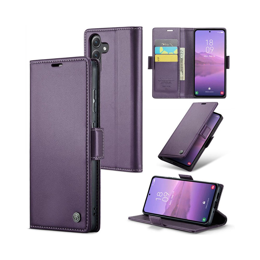 Samsung Galaxy A55 5G CaseMe 023 Luminus Θήκη Πορτοφόλι Purple