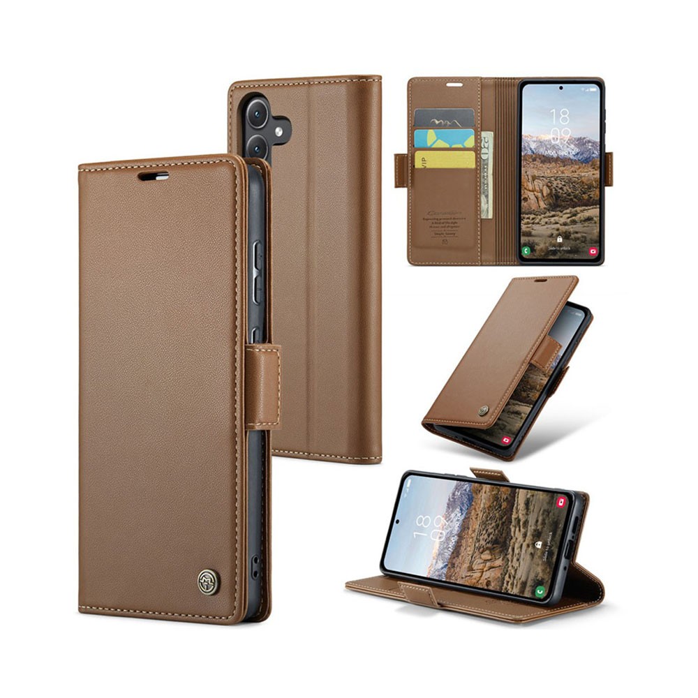Samsung Galaxy A55 5G CaseMe 023 Luminus Θήκη Πορτοφόλι Brown
