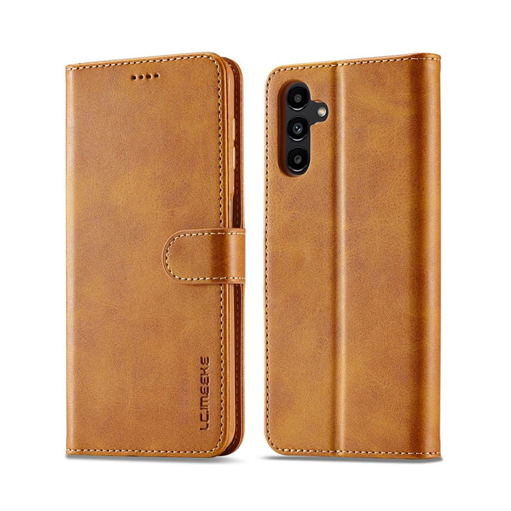 Samsung Galaxy A55 5G LC.IMEEKE Calf Texture Θήκη Πορτοφόλι Lihgt Brown