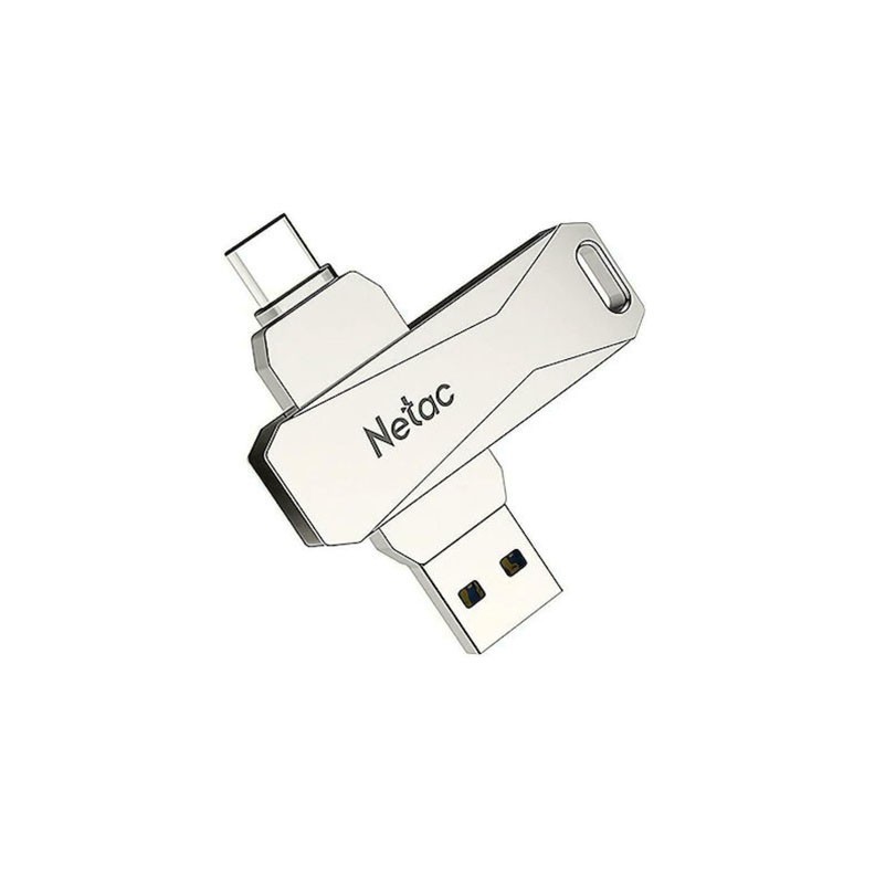 Netac U782C Flash Drive 3.0 128GB & OTG Type-C Silver
