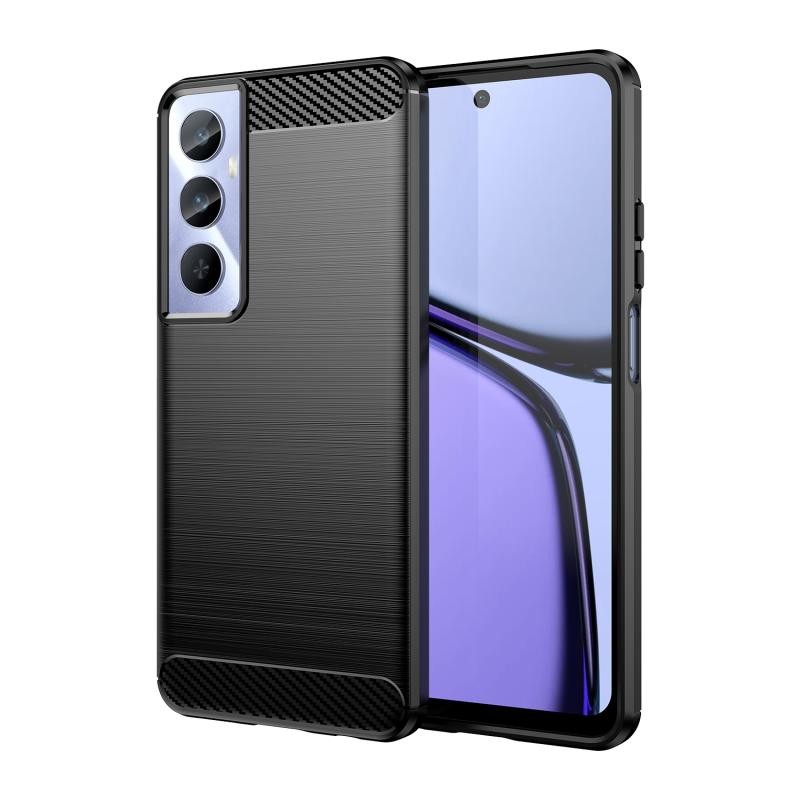 Realme C65 4G Brushed Carbon Θήκη Σιλικόνης Black