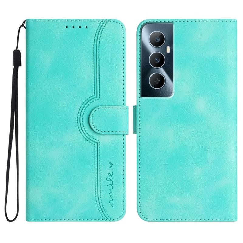 Realme C65 4G Heart Skin Feel Θήκη Πορτοφόλι Light Blue