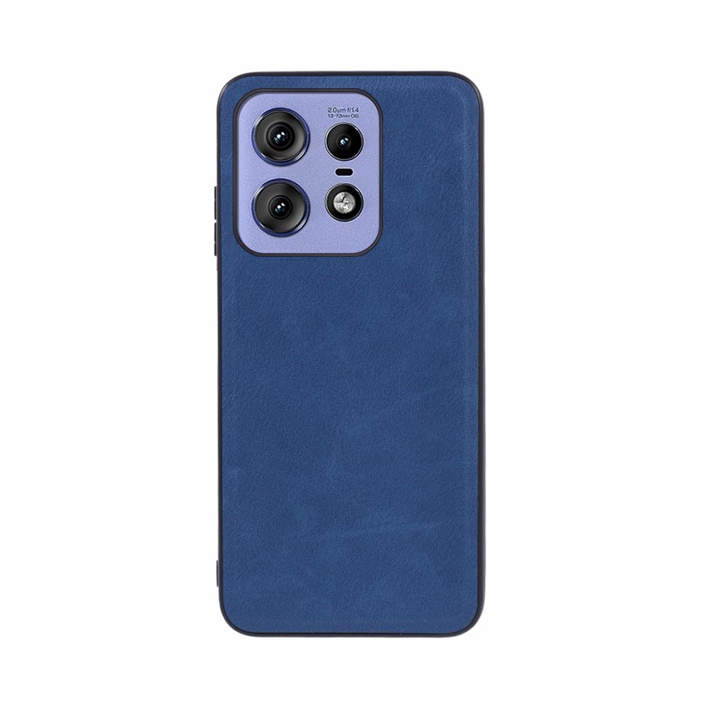 Motorola Edge 50 Pro 5G Leather Coated  Σκληρή Θήκη Blue