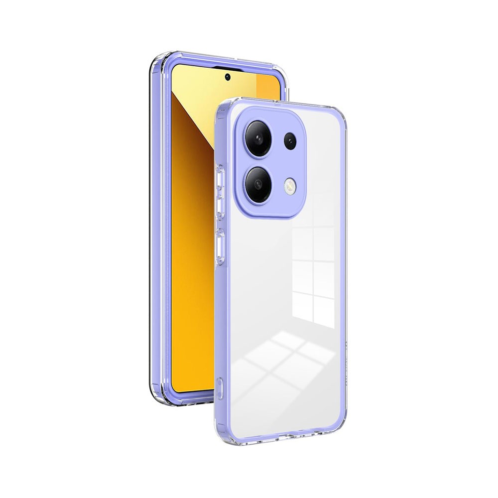 Xiaomi Redmi Note 13 4G Color Frame Διάφανη Σκληρή Θήκη Purple