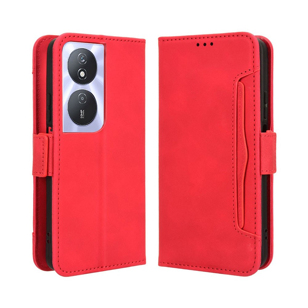 Honor 90 Smart 5G Multiple Cards Θήκη Πορτοφόλι Red