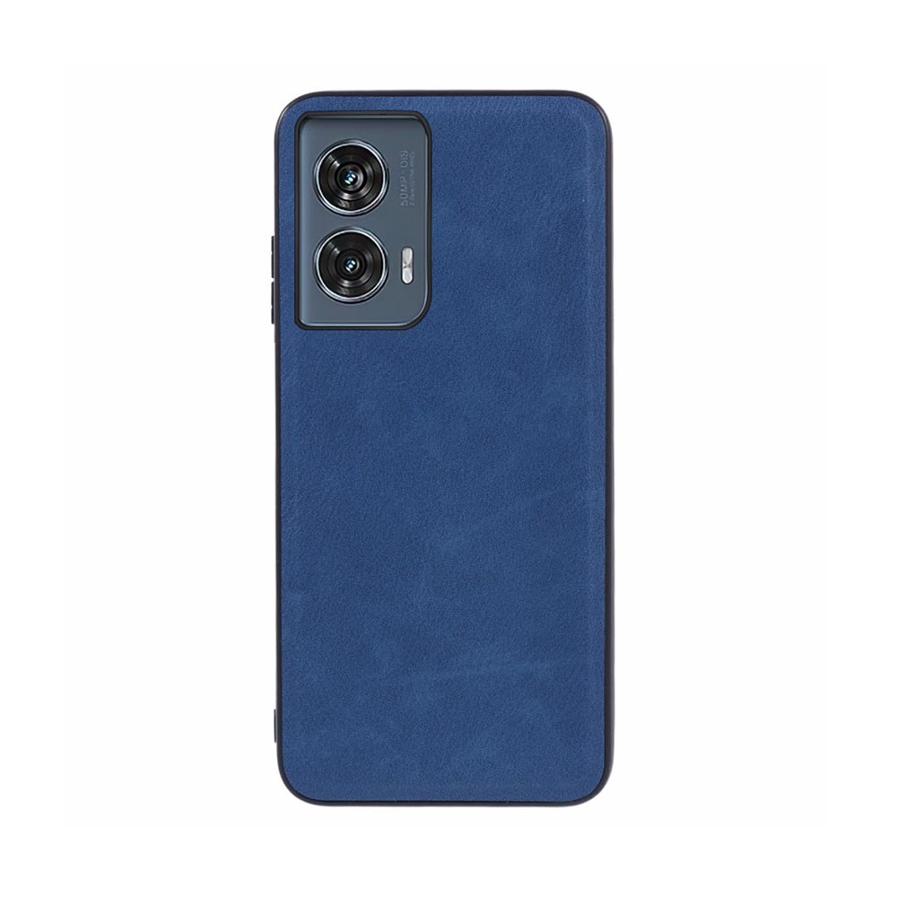 Motorola Edge 50 Fusion 5G Leather Coated  Σκληρή Θήκη Blue