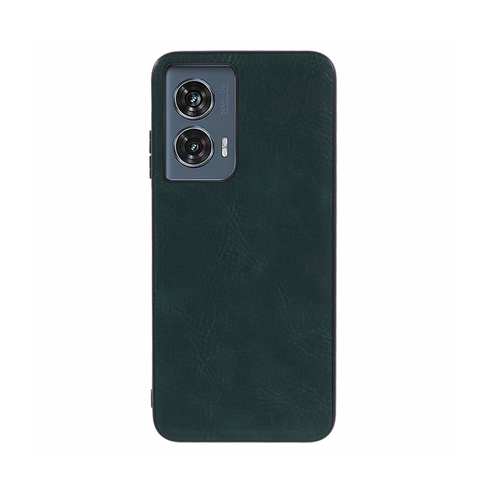 Motorola Edge 50 Fusion 5G Leather Coated  Σκληρή Θήκη Green