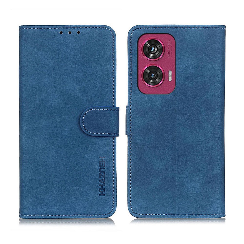 Motorola Edge 50 Fusion 5G KHAZNEH Retro Leather Θήκη Πορτοφόλι Blue