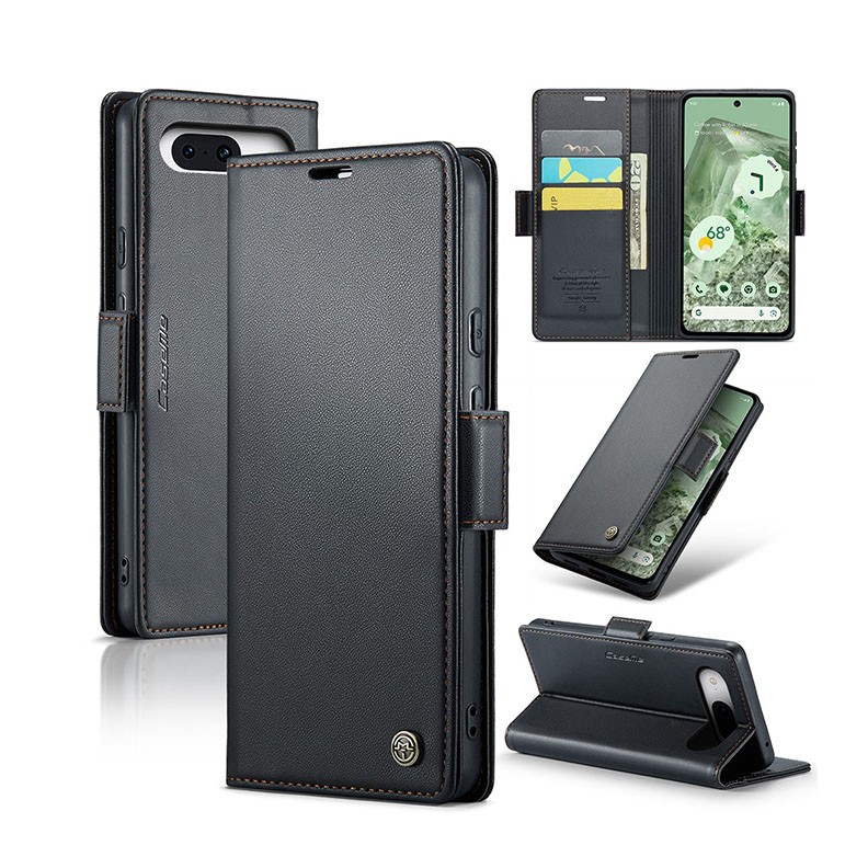 Google Pixel 8a 5G CaseMe 023 Luminus Θήκη Πορτοφόλι Black