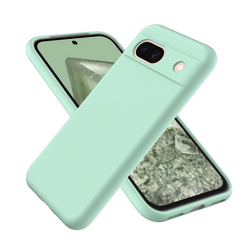 Google Pixel 8a 5G Pure Color Θήκη Σιλικόνης Green