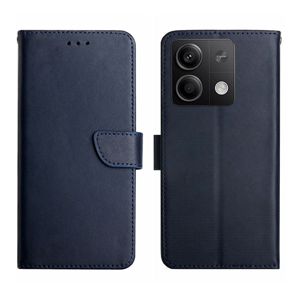 Xiaomi Redmi Note 13 Pro 4G/Poco M6 Pro 4G Genuine Leather Θήκη Πορτοφόλι Blue