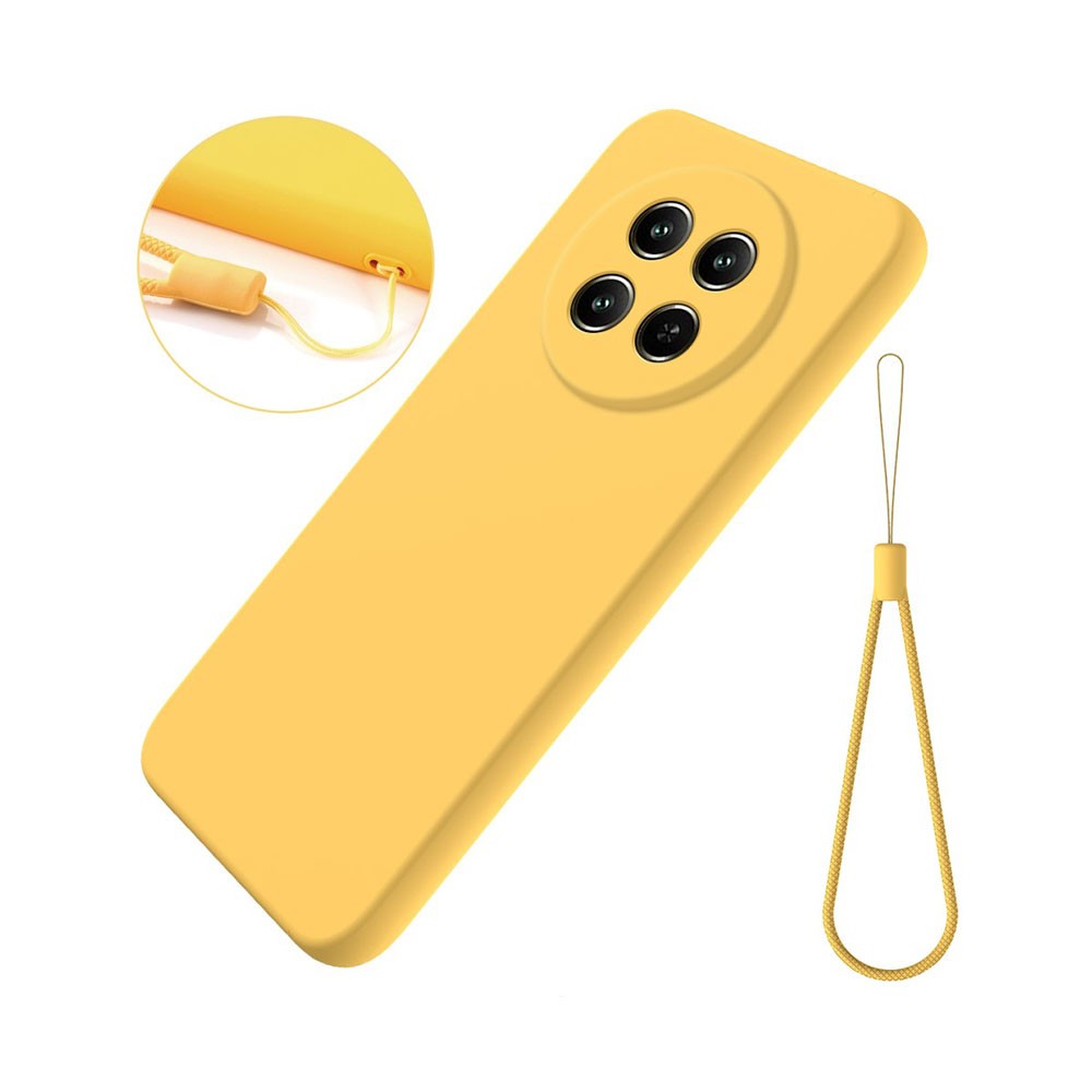 Realme 12 5G / 12X 5G Pure Color Θήκη Σιλικόνης Yellow