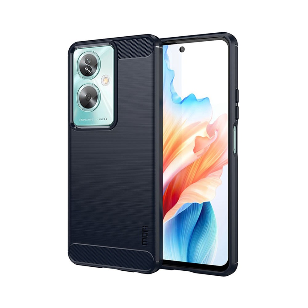 Oppo A79 5G MOFI Brushed Carbon Θήκη Σιλικόνης Blue