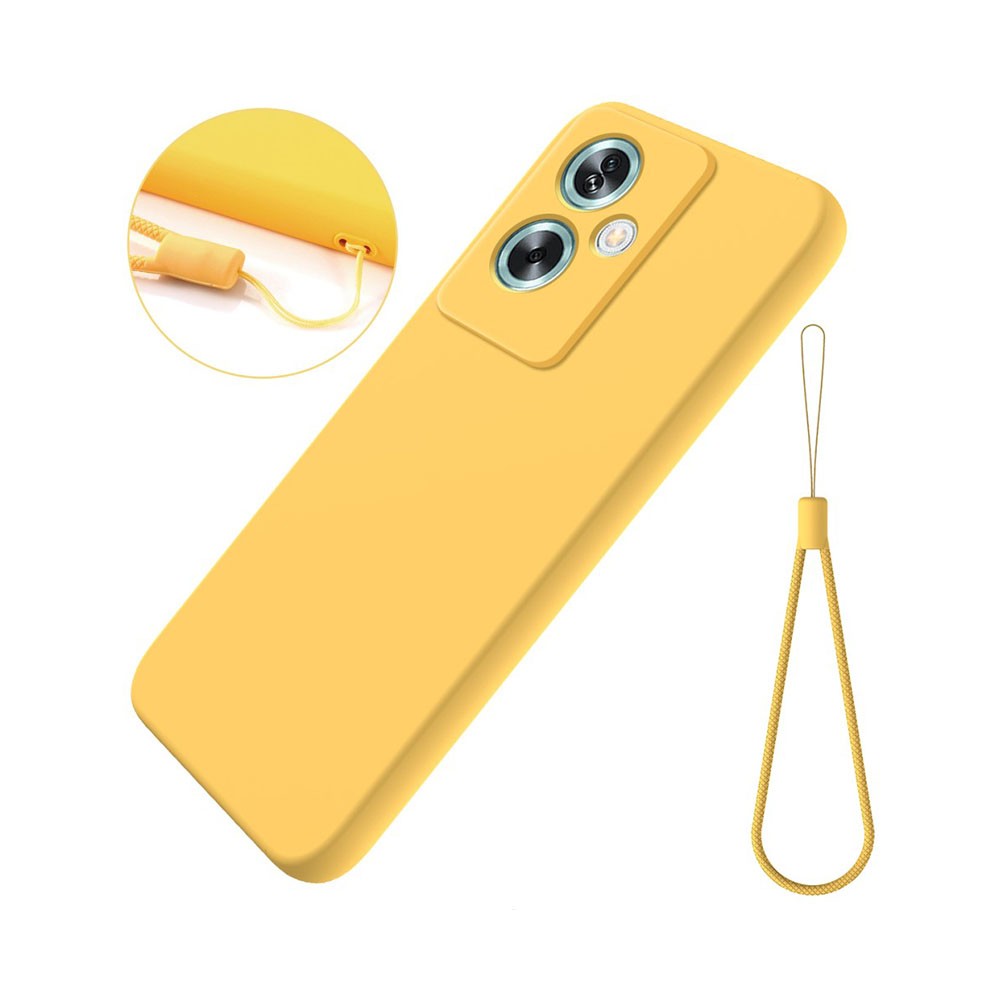 Oppo A79 5G Pure Color Θήκη Σιλικόνης Yellow