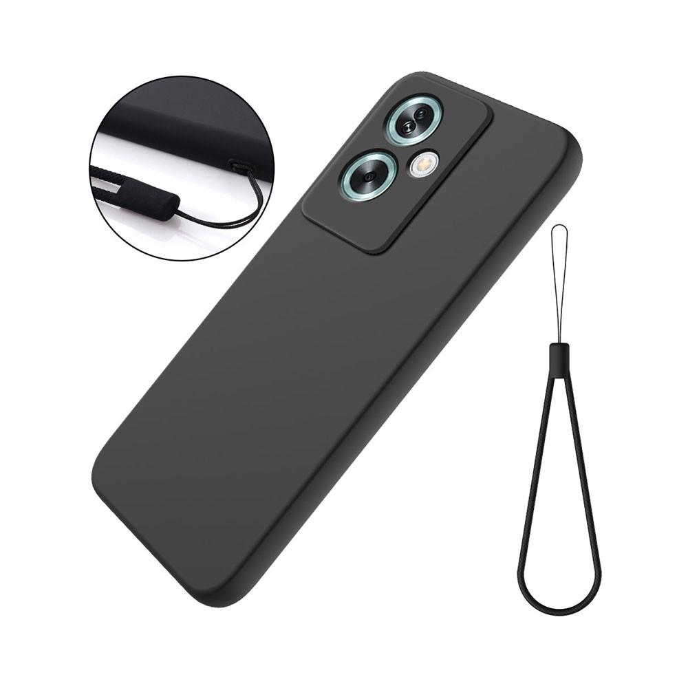 Oppo A79 5G Pure Color Θήκη Σιλικόνης Black