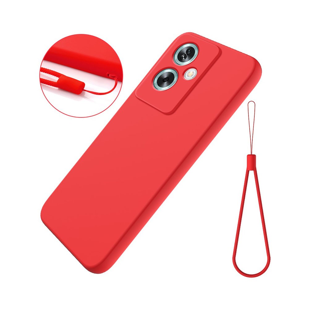 Oppo A79 5G Pure Color Θήκη Σιλικόνης Red