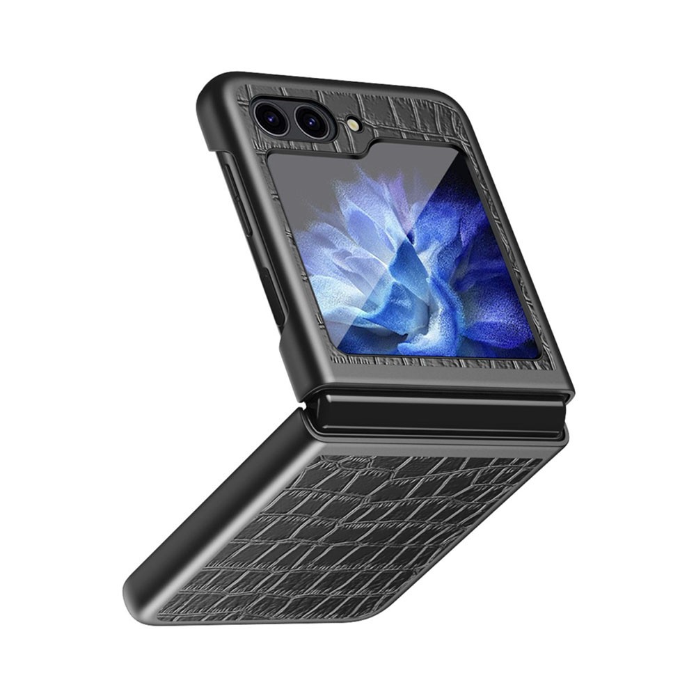 Samsung Galaxy Z Flip6 5G / Z Flip7 FE 5G Crocodile  Σκληρή Θήκη Black