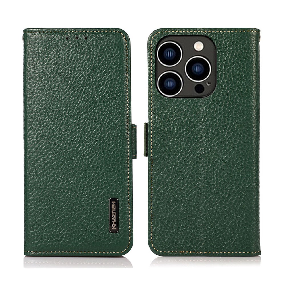 Apple iPhone 15 Pro KHAZNEH Side-Magnetic Θήκη  Πορτοφόλι Green