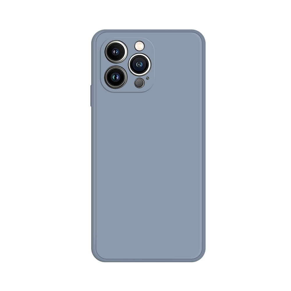 Apple iPhone 15 Pro Max Imitation Liquid Θήκη Σιλικόνης Grey Blue