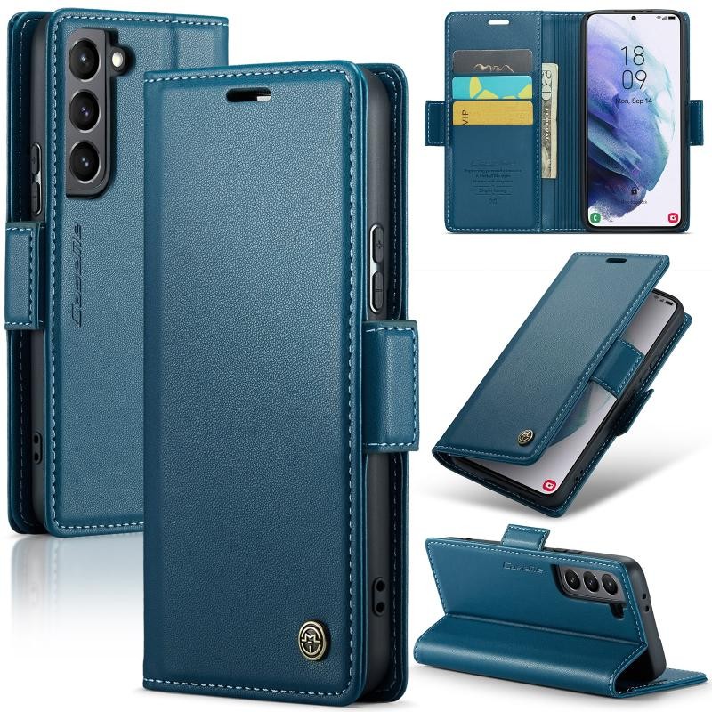 Samsung Galaxy S21 5G CaseMe 023 Luminus Θήκη Πορτοφόλι Blue