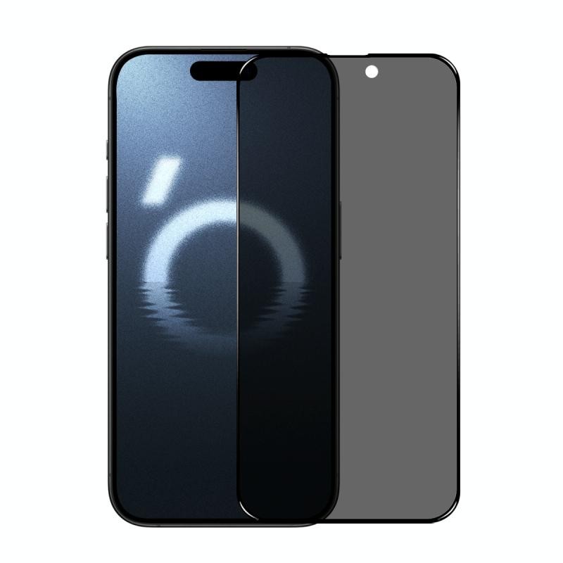 Apple iPhone 16 Pro NORTHJO A++ Full Glue Privacy Full Tempered Glass Black