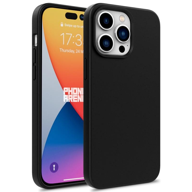 Apple iPhone 16 Pro Max Wheat Straw Θήκη Σιλικόνης Black