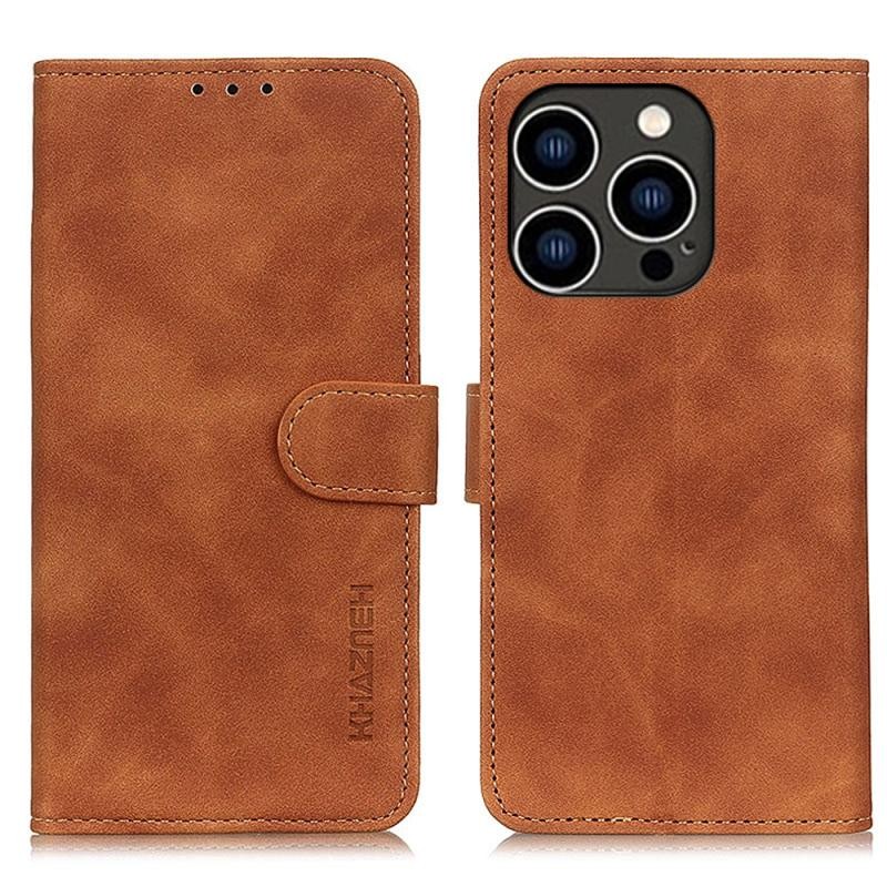 Apple iPhone 16 Pro Max KHAZNEH Retro Leather Θήκη Πορτοφόλι Brown