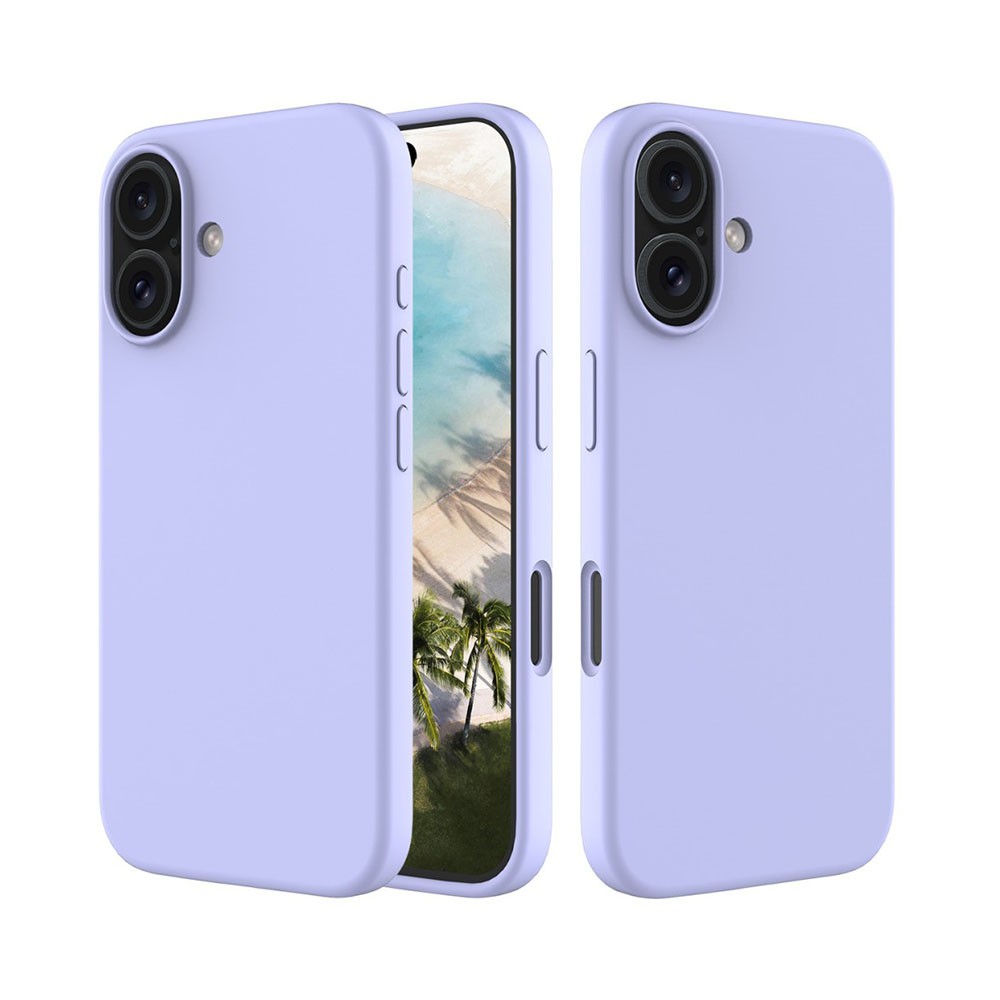 Apple iPhone 16 Imitation Liquid Θήκη Σιλικόνης Purple