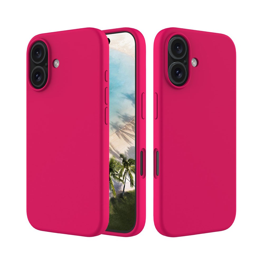 Apple iPhone 16 Imitation Liquid Θήκη Σιλικόνης Rose