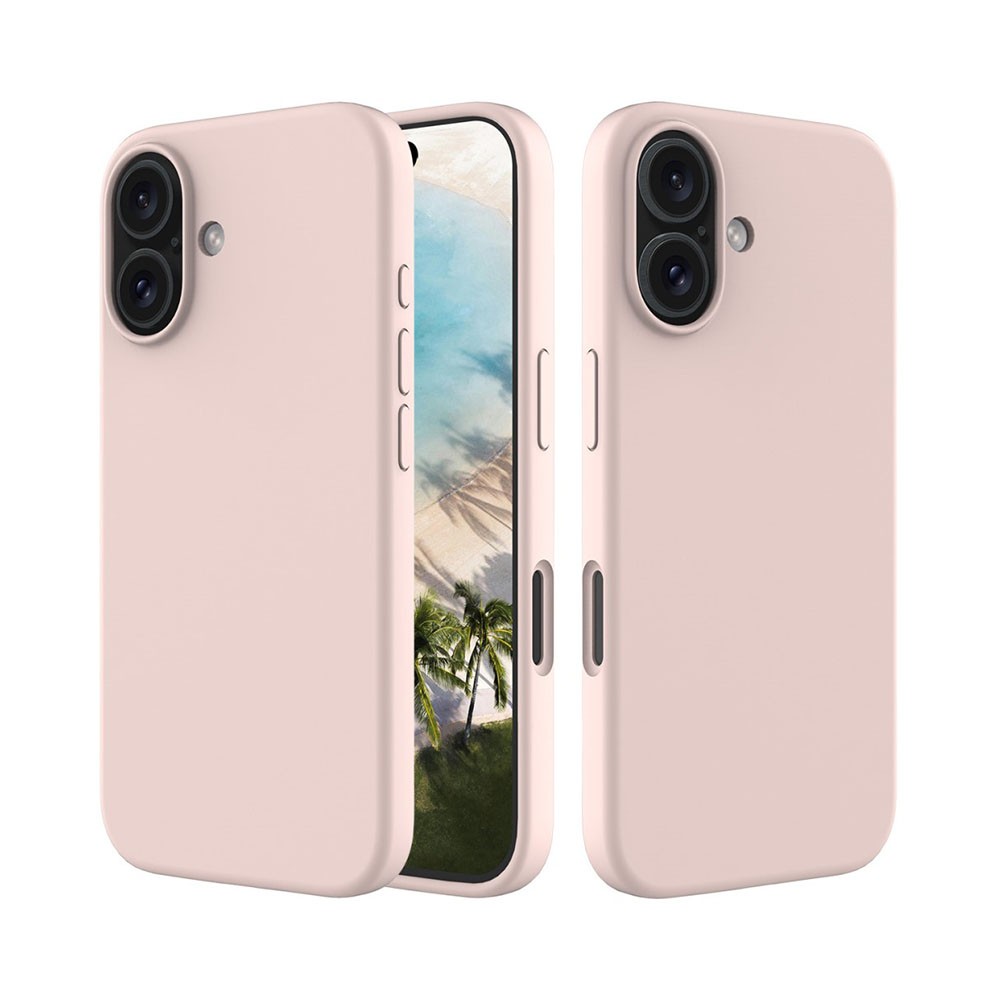 Apple iPhone 16 Imitation Liquid Θήκη Σιλικόνης Pink