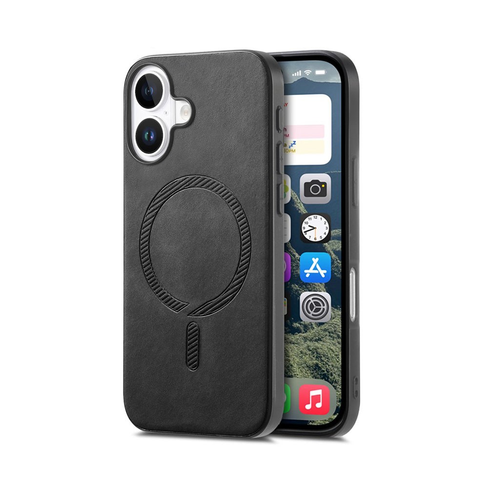 Apple iPhone 16 MagSafe SoftTouch Σκληρή Θήκη Black