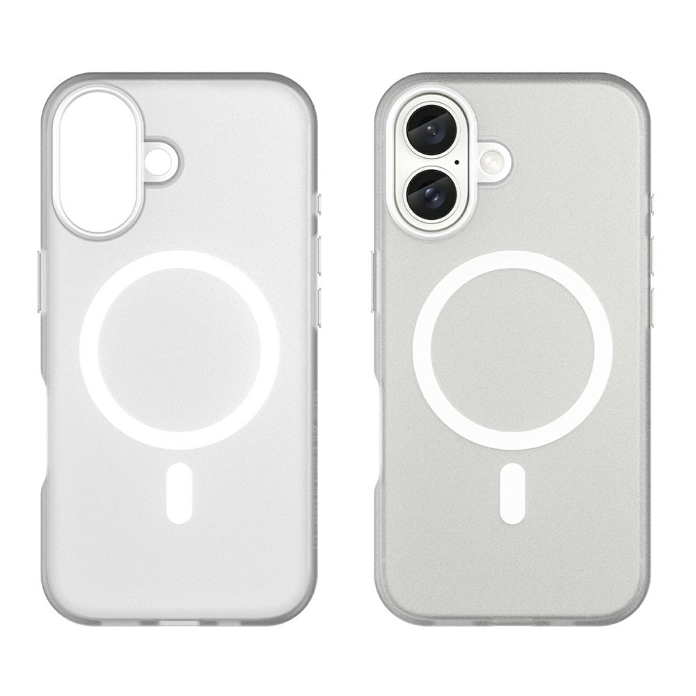 Apple iPhone 16 Magsafe Ημιδιάφανη Θήκη Σιλικόνης White