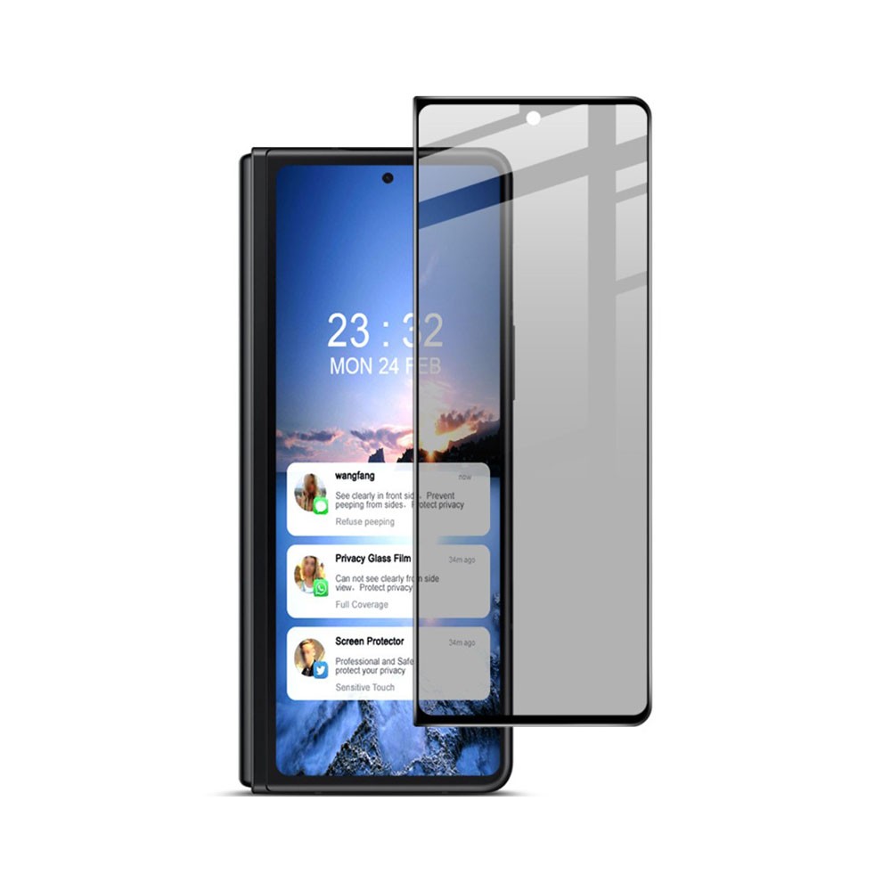 Samsung Galaxy Z Fold4 5G IMAK 9H Anti-Spy Full Screen Tempered Glass Anti-spy 