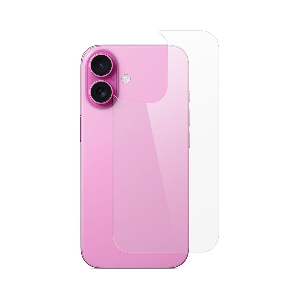 Apple iPhone 16 Phone Back Tempered Glass Transparent