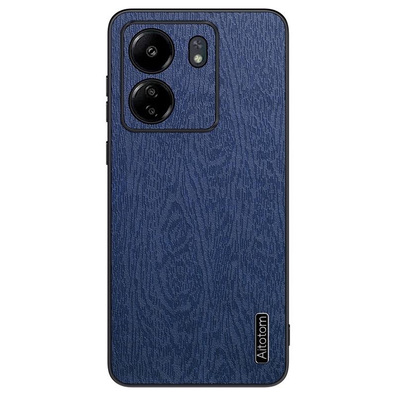 Xiaomi Redmi 13C/Poco C65 Wood Texture Σκληρή Θήκη Blue