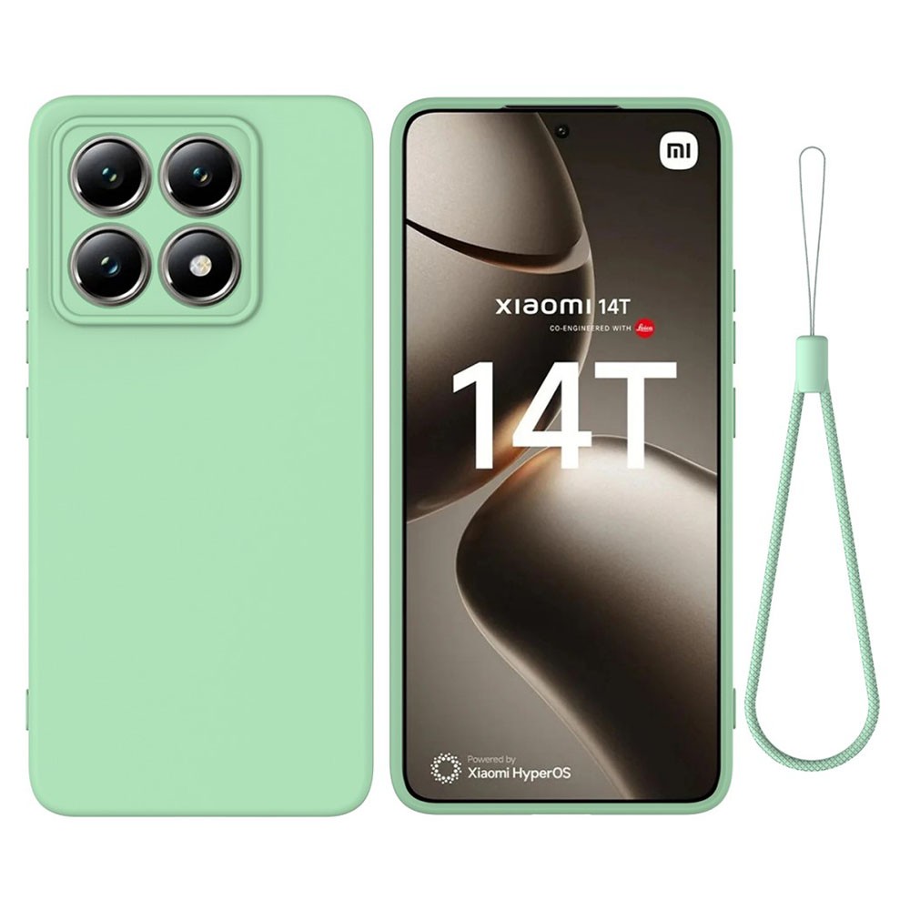 Xiaomi 14T 5G Solid Color Θήκη Σιλικόνης Green
