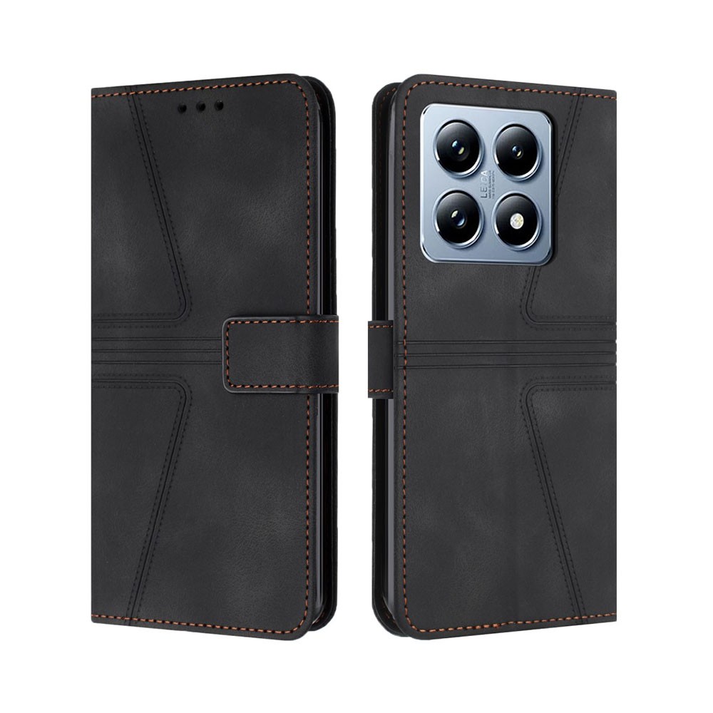 Xiaomi 14T Pro 5G Triangle Θήκη  Πορτοφόλι Black