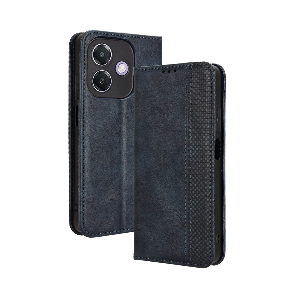 Oppo A40 Retro Θήκη Βιβλίο Blue