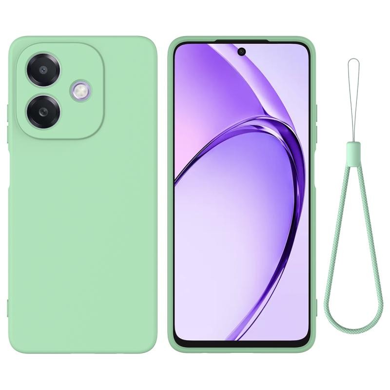 Oppo A40 Solid Color Θήκη Σιλικόνης Green