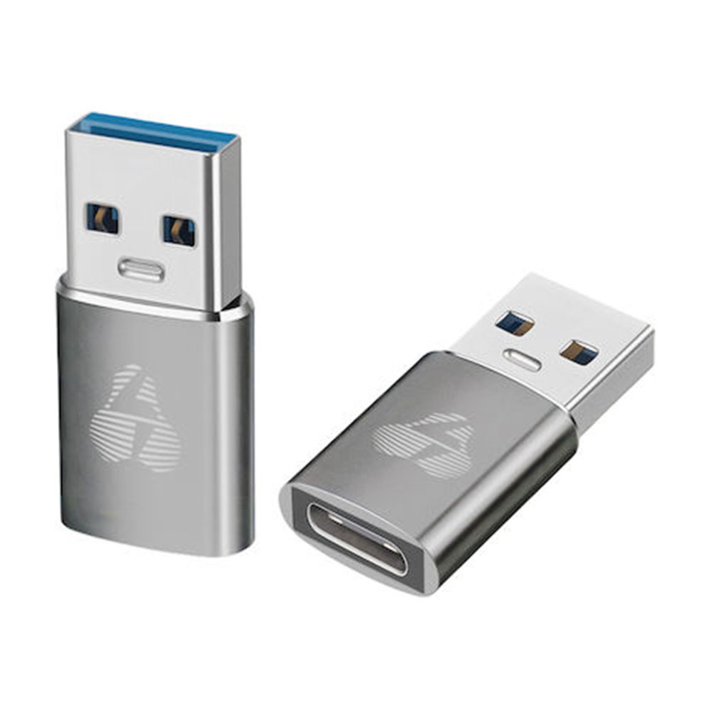 Powertech PTR-0147 Usb 3.0 Μετατροπέας USB-A male σε USB-C Grey