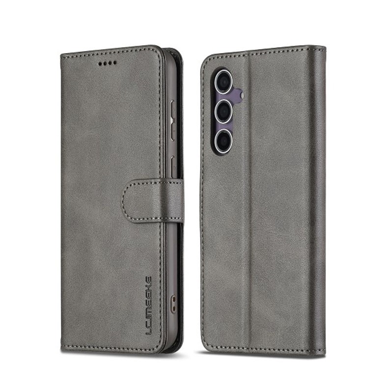 Samsung Galaxy A16 4G / 5G LC.IMEEKE Calf Texture Θήκη Πορτοφόλι Grey