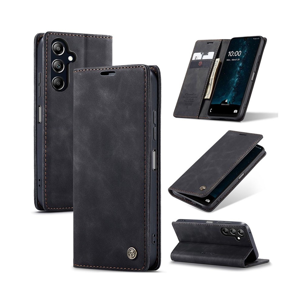 Samsung Galaxy A16 4G / 5G CaseMe 013 Retro Θήκη Βιβλίο Black