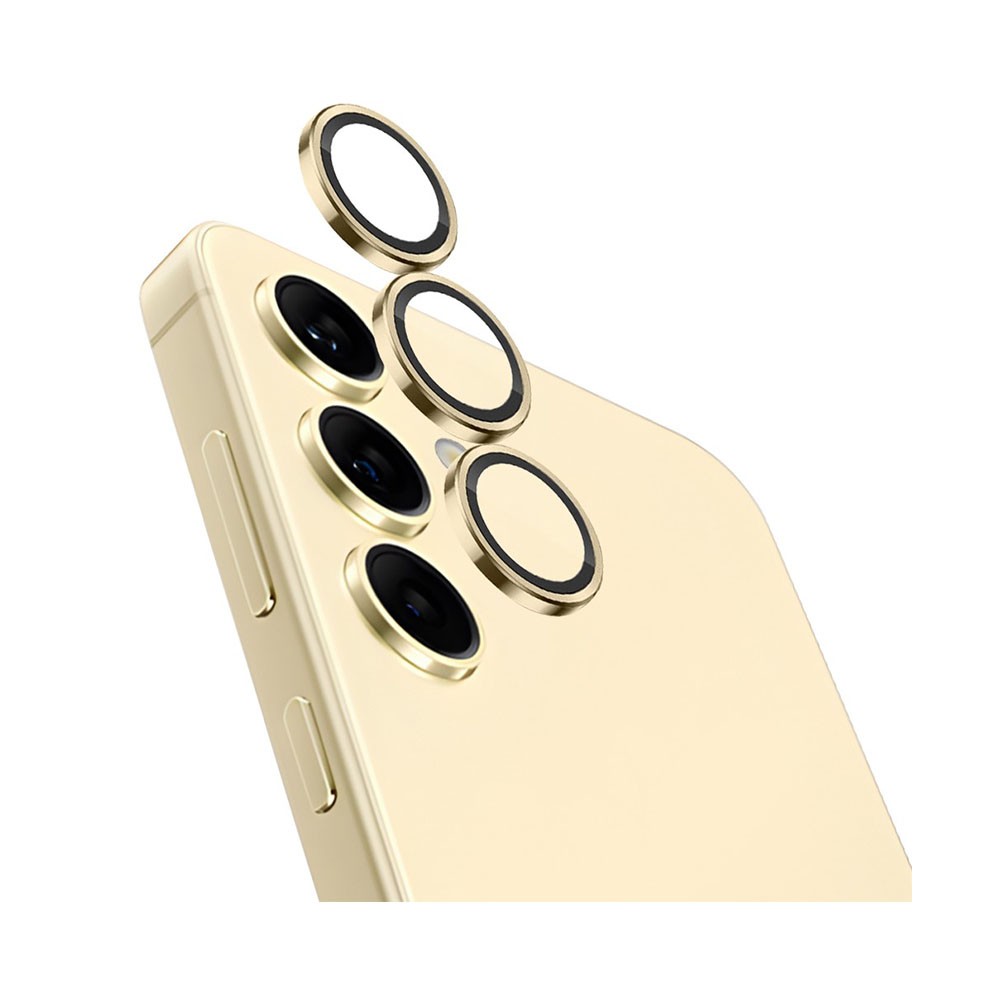 Samsung Galaxy S24 5G NORTHJO Κρίκοι Προστασίας για Κάμερα - Lens Protector Rings Gold